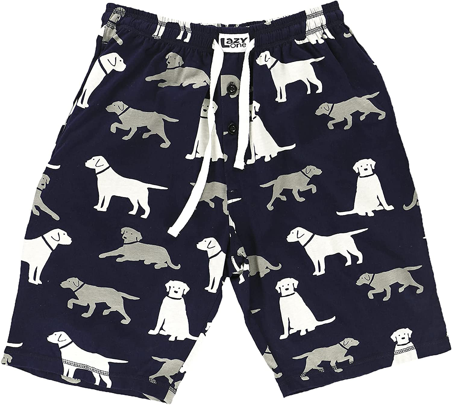 Lazy One Pajama Shorts for Men, Men'S Separate Bottoms, Cotton Loungewear Apparel & Accessories > Clothing > Sleepwear & Loungewear > Pajamas Kylie Max   