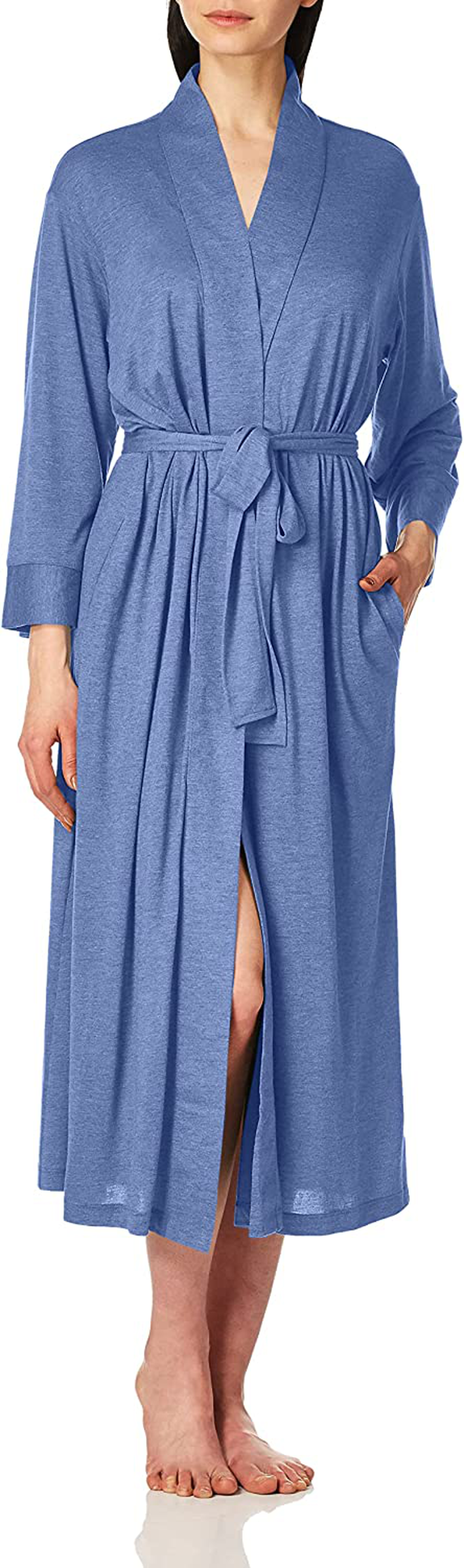 N Natori Women'S Congo Robe Apparel & Accessories > Clothing > Sleepwear & Loungewear > Robes N Natori Azure Blue Small 