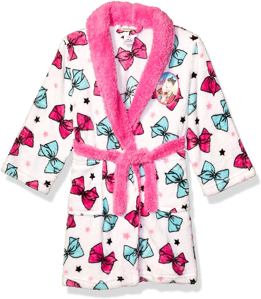 Nickelodeon Girls Jojo Siwa Luxe Plush Robe Apparel & Accessories > Clothing > Sleepwear & Loungewear > Robes Kylie Max   