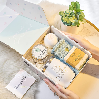 Birthday Gifts for Women - Spa Wine Tumbler Gift Box - Christmas Gifts for Women | Care Package | Get Well Soon Gifts for Women - Self Care Gifts for Her | Unique Gifts for Women Who Has Everything Arts & Entertainment > Party & Celebration > Gift Giving Naha Flume   