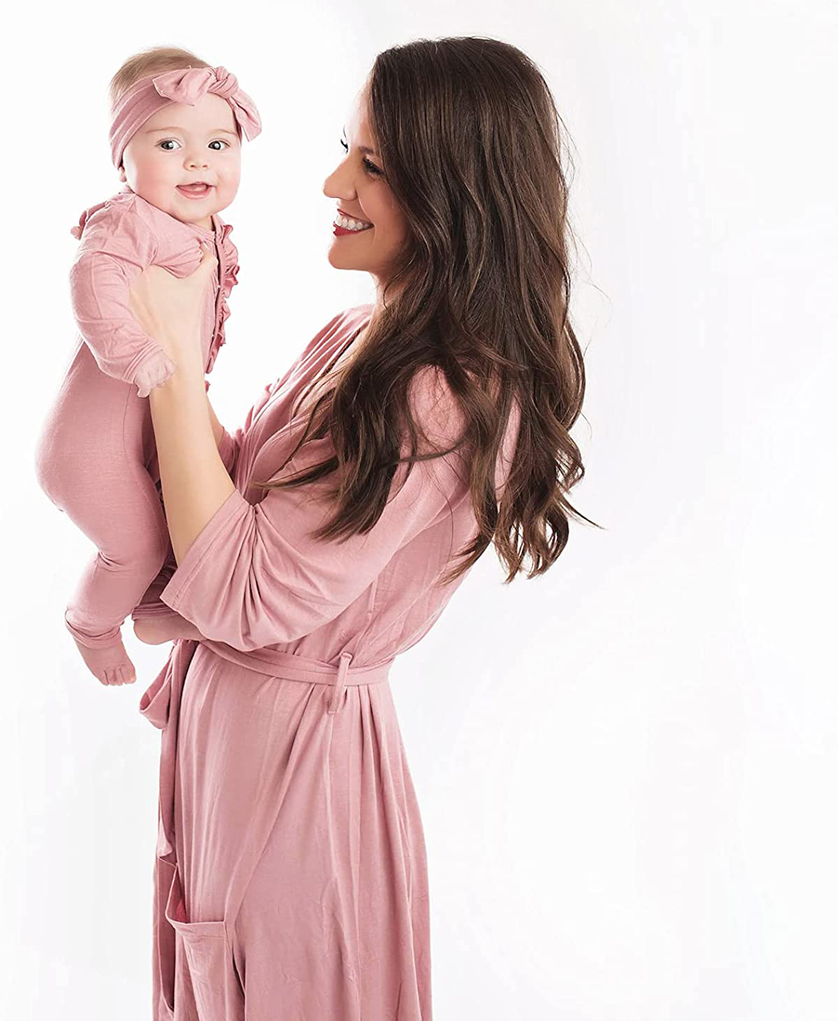 Posh Peanut Mommy Robe for Maternity, Labor Delivery Soft Nursing Lounge Wear, Viscose from Bamboo Apparel & Accessories > Clothing > Sleepwear & Loungewear > Robes Posh Peanut   