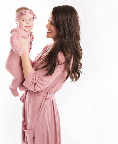 Posh Peanut Mommy Robe for Maternity, Labor Delivery Soft Nursing Lounge Wear, Viscose from Bamboo Apparel & Accessories > Clothing > Sleepwear & Loungewear > Robes Posh Peanut   