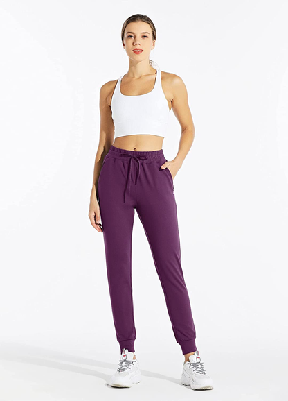 Willit Women'S Fleece Lined Joggers Warm Pants Running Thermal Sweatpants Winter Athletic Water Resistant with Pockets Apparel & Accessories > Clothing > Activewear Kylie Max   