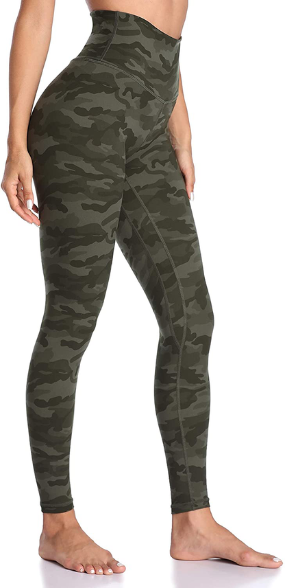 Colorfulkoala Women's High Waisted Pattern Leggings Full-length Yoga Pants Apparel & Accessories > Clothing > Activewear Colorfulkoala Army Green Camo Small 