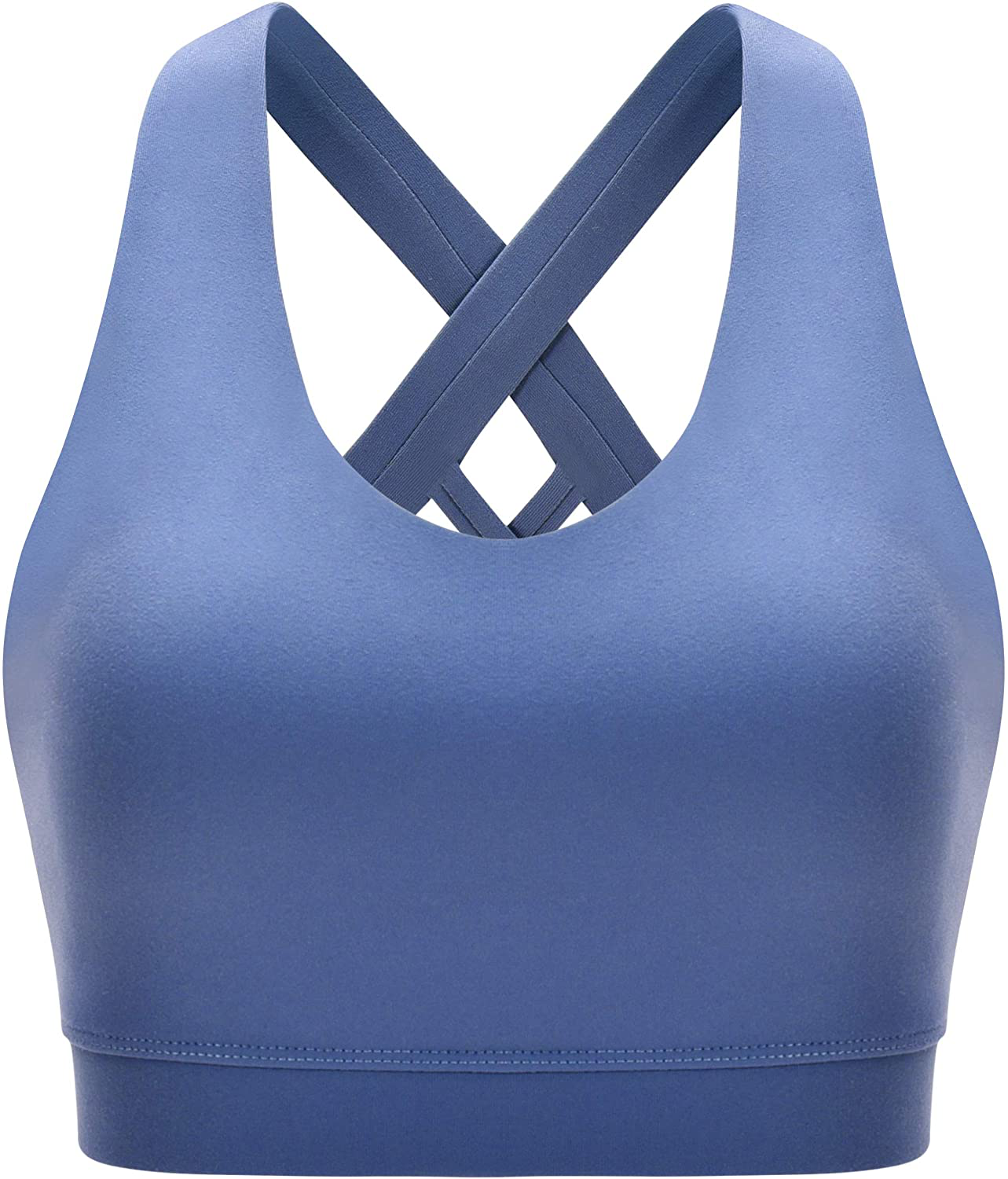 RUNNING GIRL Sports Bra for Women, Criss-Cross Back Padded Strappy Sports Bras Medium Support Yoga Bra with Removable Cups Apparel & Accessories > Clothing > Underwear & Socks > Bras Kylie Max   