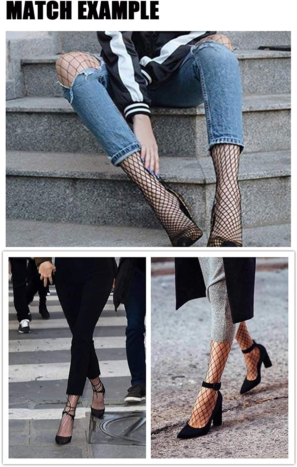 Fullsexy plus Size Fishnet Stockings, Fishnet Tights Thigh High Stockings Pantyhose for Women Apparel & Accessories > Clothing > Underwear & Socks > Shapewear FULLSEXY   