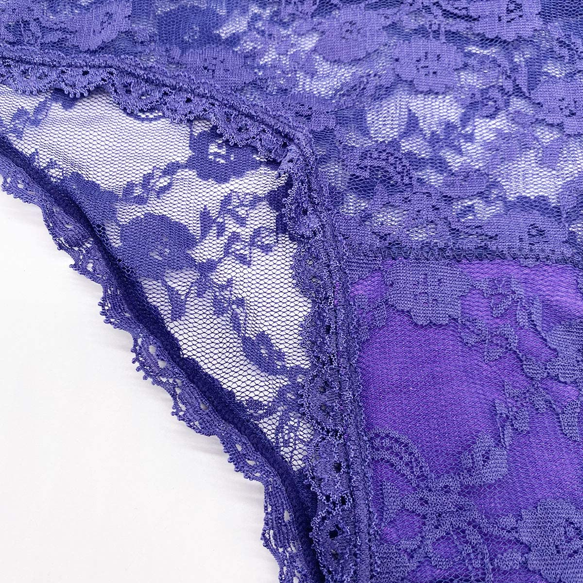 GAREDOB Pack of 8 Women'S Lace Cheeky Hipster Panty, Assorted Different Lace Pattern & Colors Apparel & Accessories > Clothing > Underwear & Socks > Underwear GAREDOB   