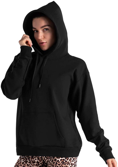 Women'S Basic Pullover Hoodie Loose Fit Ultra Soft Fleece Hooded Sweatshirt with Pockets Apparel & Accessories > Clothing > Activewear Kylie Max   