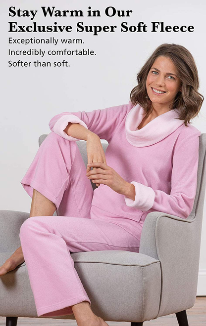 Pajamagram Soft Fleece Pajamas Women - Womens Pajama Sets Apparel & Accessories > Clothing > Sleepwear & Loungewear > Pajamas Kylie Max   