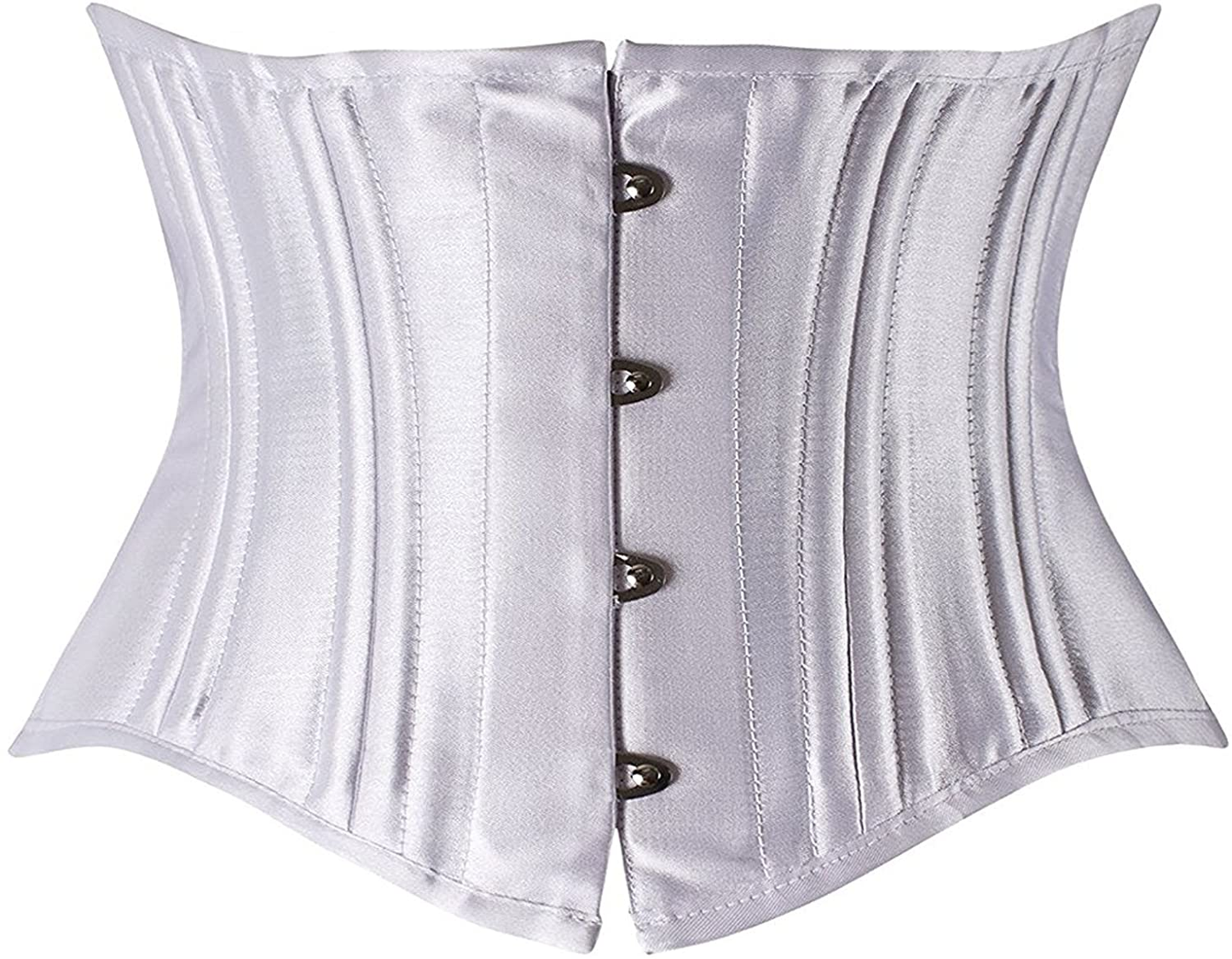SHAPERX Women'S 26 Steel Boned Corset Short Torso Heavy Duty Waist Training Corsets Apparel & Accessories > Clothing > Underwear & Socks > Lingerie SHAPERX White Medium 