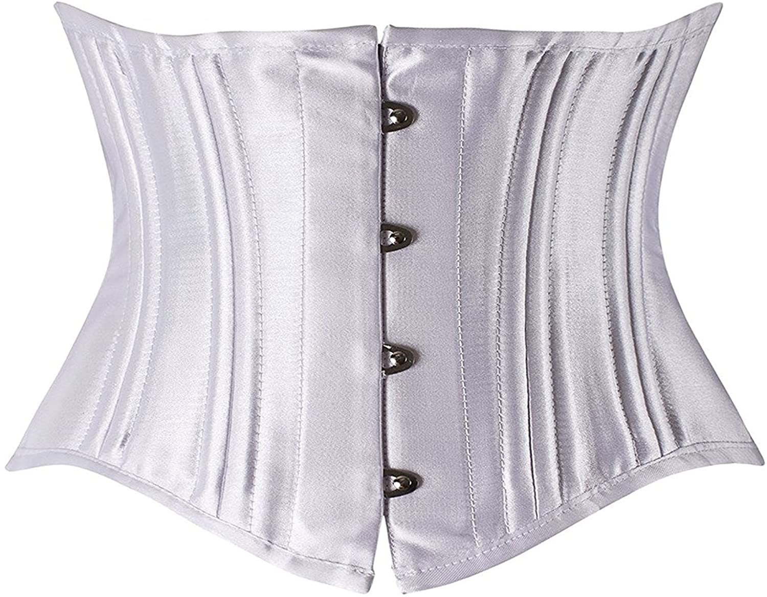 SHAPERX Women'S 26 Steel Boned Corset Short Torso Heavy Duty Waist Training Corsets Apparel & Accessories > Clothing > Underwear & Socks > Lingerie SHAPERX White Medium 