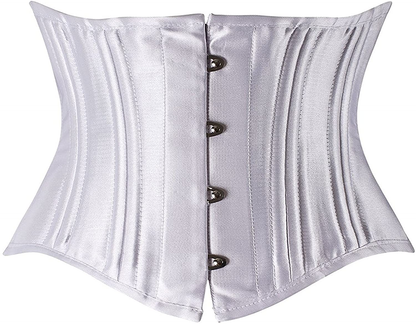 SHAPERX Women'S 26 Steel Boned Corset Short Torso Heavy Duty Waist Training Corsets Apparel & Accessories > Clothing > Underwear & Socks > Lingerie SHAPERX White Medium 
