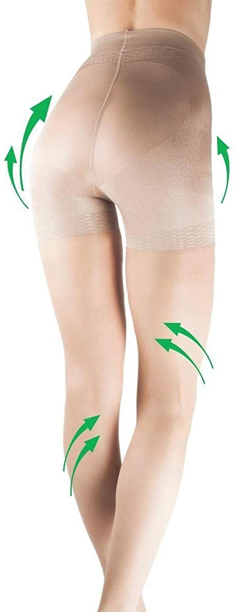 MODELLA 20 Den | Body Shaping Tights | Tummy Tucker | Control Top Pantyhose | Hip Hider Pantyhose | Sizes S-XL | 1 Pair Apparel & Accessories > Clothing > Underwear & Socks > Shapewear Laura Baldini   