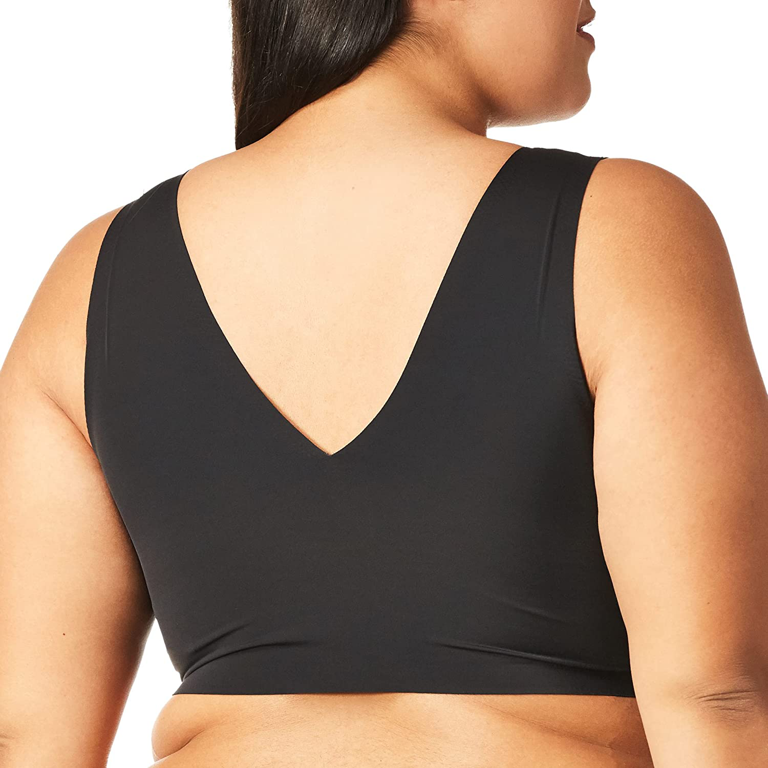 Calvin Klein Women'S Invisibles Comfort Seamless Lightly Lined V Neck Bralette Bra Apparel & Accessories > Clothing > Underwear & Socks > Bras Kylie Max   