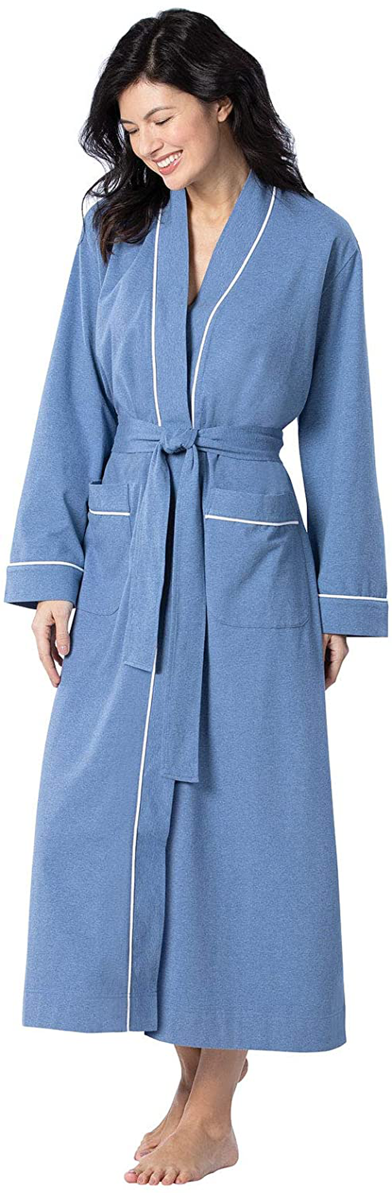 Pajamagram Long Women'S Cotton Robes - Soft Robe Womens Apparel & Accessories > Clothing > Sleepwear & Loungewear > Robes PajamaGram   