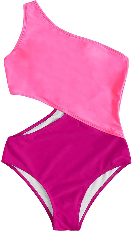 Sweatyrocks Women'S Bathing Suits One Shoulder Cutout One Piece Swimsuit Swimwear Monokini  Kylie Max   