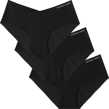Victoria'S Secret 3 Womens Hiphuggers Seamless Panties Apparel & Accessories > Clothing > Underwear & Socks > Underwear Victoria's Secret Black 4 Medium 