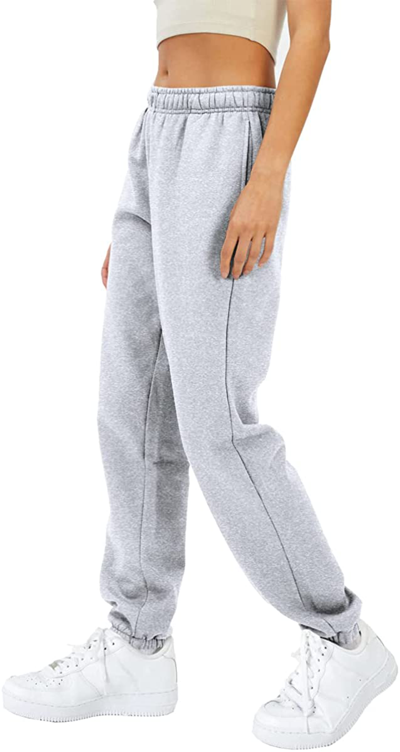 EFAN Womens Fleece Sweatpants Warm Baggy Pants Comfy Oversized Fall Joggers High Waisted Cotton Lounge with Pockets Apparel & Accessories > Clothing > Activewear Kylie Max   