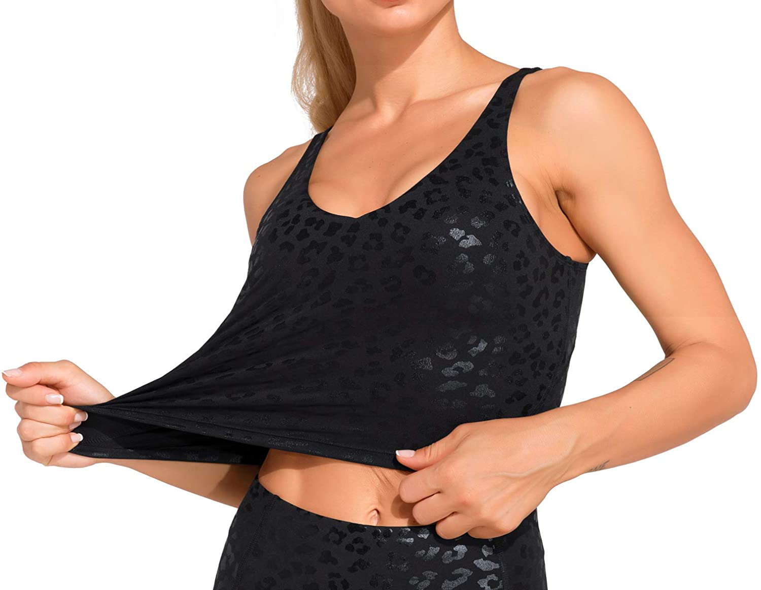 Dragon Fit Sports Bra for Women Longline Padded Bra Yoga Crop Tank Tops Fitness Workout Running Top Apparel & Accessories > Clothing > Underwear & Socks > Bras Kylie Max   
