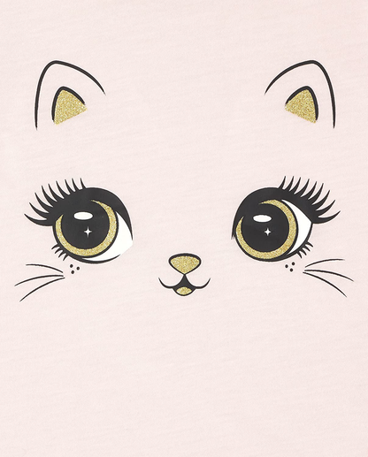The Children'S Place Girls Long Sleeve Cat Leopard Pajamas Apparel & Accessories > Clothing > Sleepwear & Loungewear > Pajamas Kylie Max   