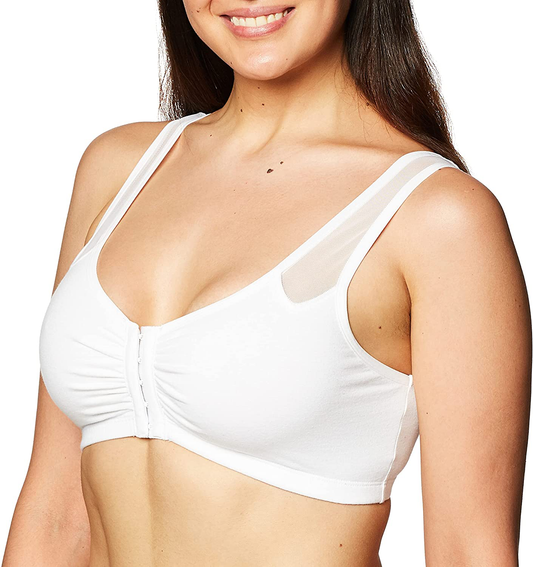Fruit of the Loom Women'S Comfort Front Close Sport Bra with Mesh Straps Apparel & Accessories > Clothing > Underwear & Socks > Bras Kylie Max   