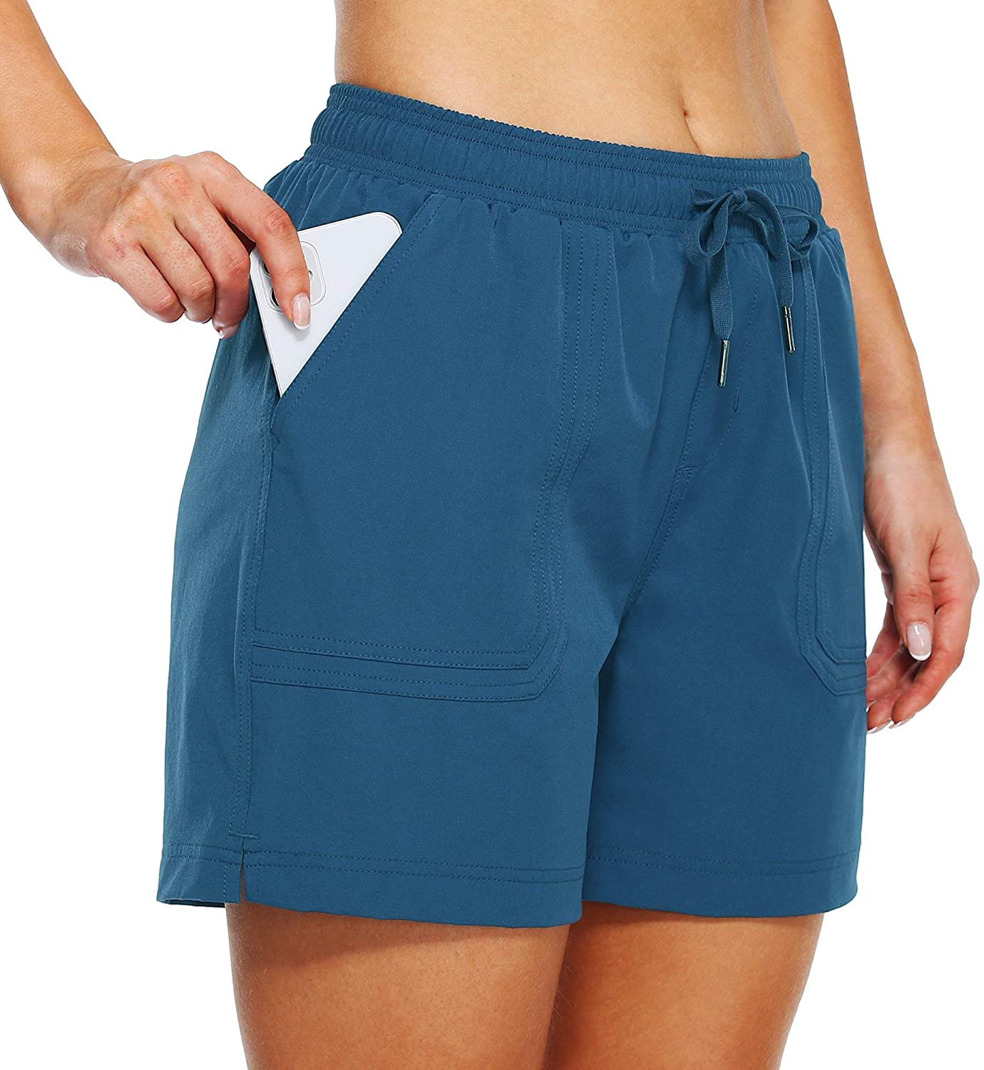 Willit Women'S 5" Hiking Shorts Golf Athletic Outdoor Shorts Quick Dry Workout Summer Water Shorts with Pockets Apparel & Accessories > Clothing > Shorts Kylie Max   
