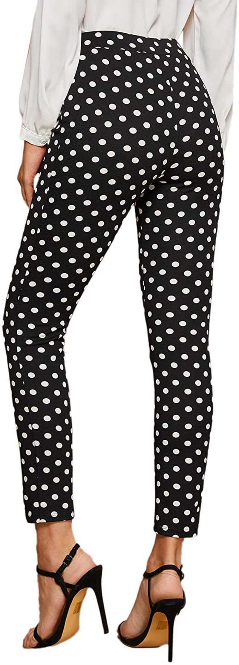 SweatyRocks Women's Casual Skinny Leggings Stretchy High Waisted Work Pants Apparel & Accessories > Clothing > Activewear SweatyRocks   