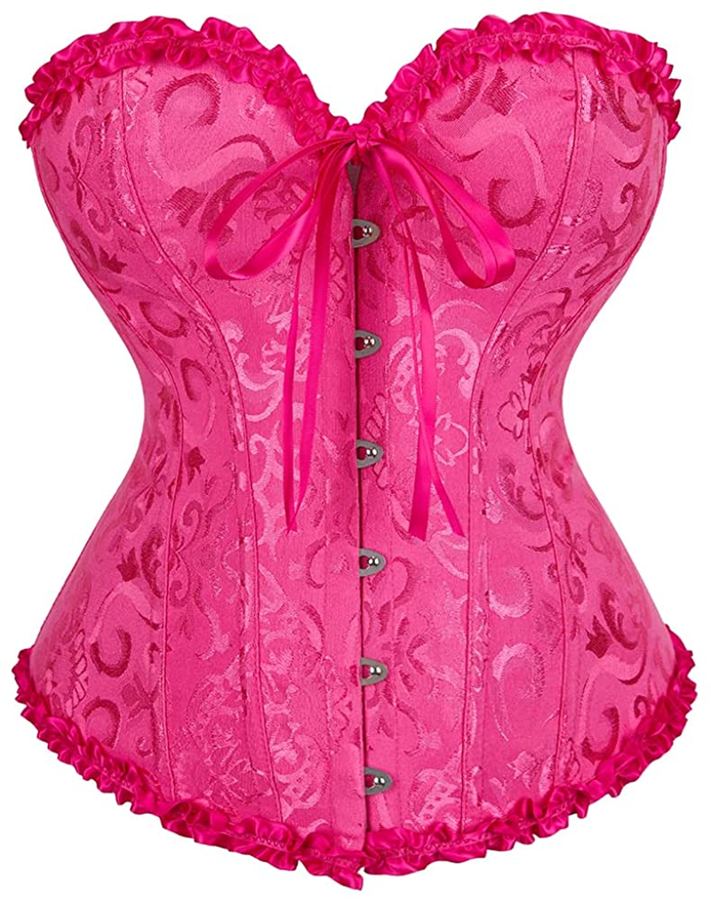 Black Corset Top Waist Trainer Corsets for Women Body Shaper Bustiers Lingerie Renaissance Costume Apparel & Accessories > Clothing > Underwear & Socks > Lingerie CZIFFRA   