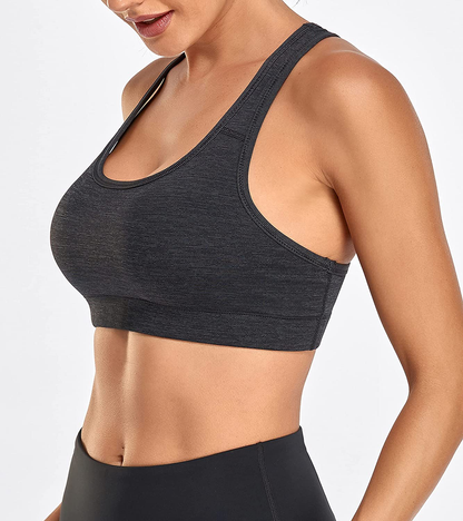 Oalka Women'S Racerback Sports Fitness Support Workout Running Bras Apparel & Accessories > Clothing > Underwear & Socks > Bras Kylie Max   