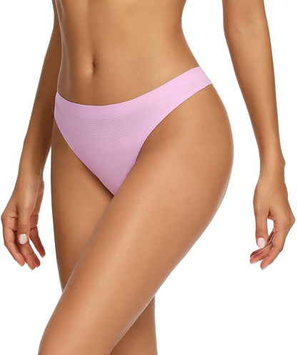 VOENXE Seamless Thongs for Women No Show Thong Underwear Women 5-10 Pack Apparel & Accessories > Clothing > Underwear & Socks > Underwear VOENXE   