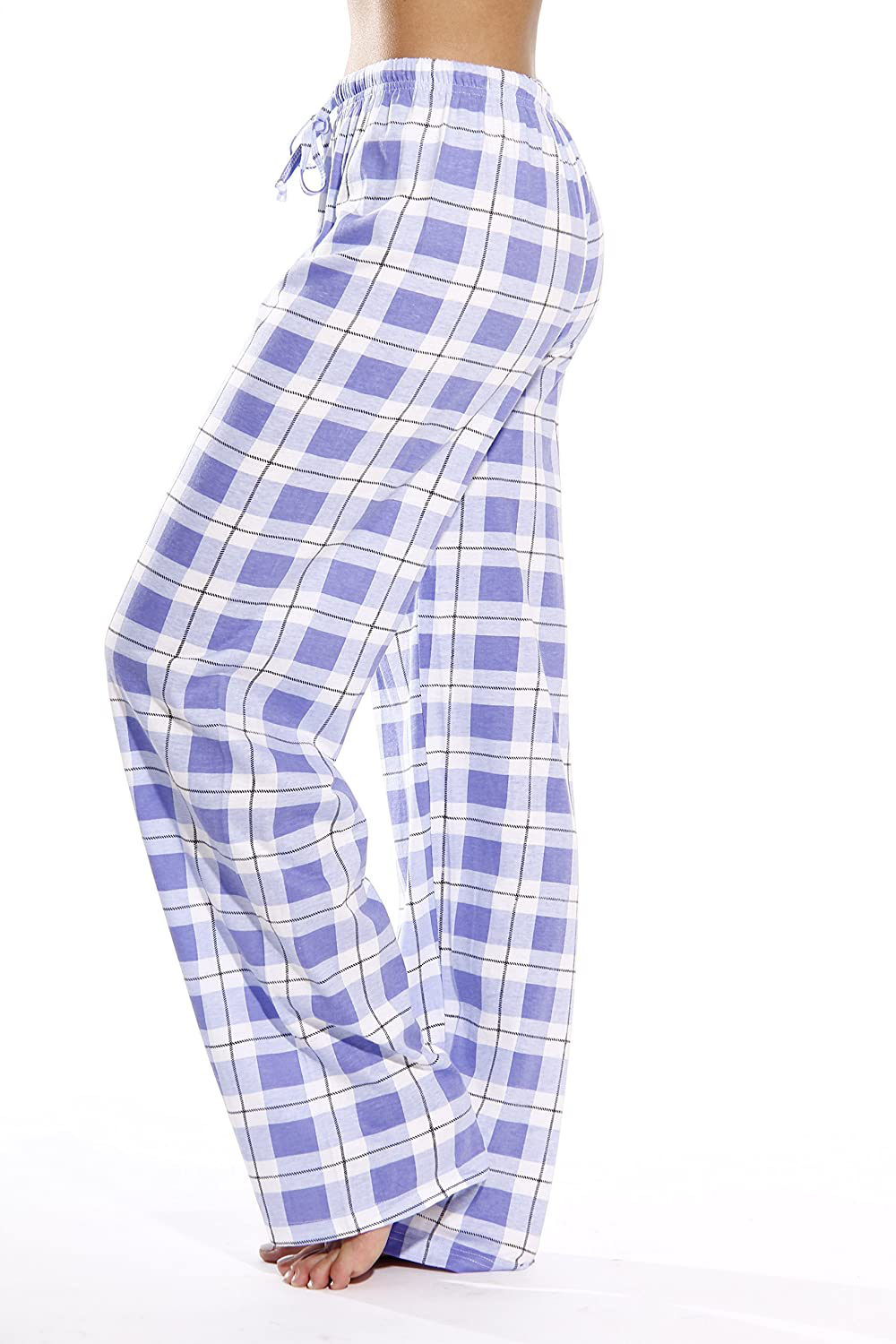 Just Love 100% Cotton Jersey Women Plaid Pajama Pants Sleepwear Apparel & Accessories > Clothing > Sleepwear & Loungewear > Pajamas Kylie Max   