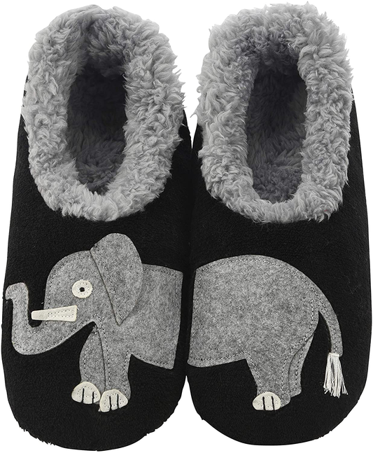 Snoozies Womens Pairables - Funny Slippers for Women - Womens Slippers - House Slippers - Elephants Arts & Entertainment > Party & Celebration > Gift Giving Snoozies Elephants Large 