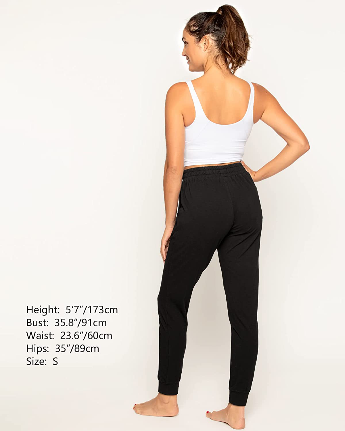Stelle Women'S Sweatpants Lightweight Yoga Joggers Athletic Workout Track Pants with Pockets 28" Apparel & Accessories > Clothing > Activewear Kylie Max   