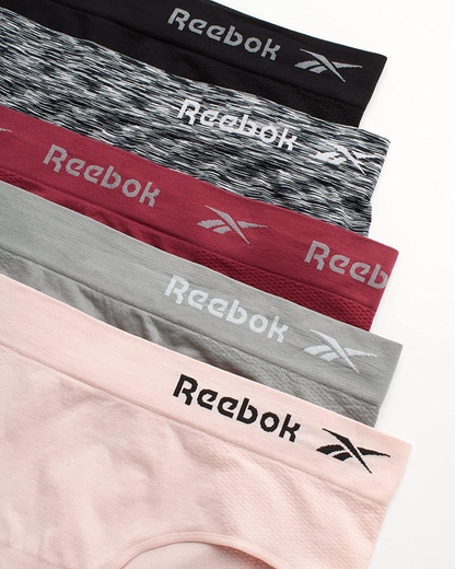 Reebok Women'S Underwear - Seamless Hipster Briefs (5 Pack) Apparel & Accessories > Clothing > Underwear & Socks > Underwear Reebok   