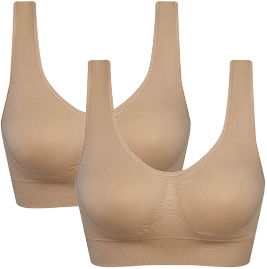 Women'S Comfort Workout Sports Bra Low-Impact Activity Sleep Bras Apparel & Accessories > Clothing > Underwear & Socks > Bras Kylie Max   