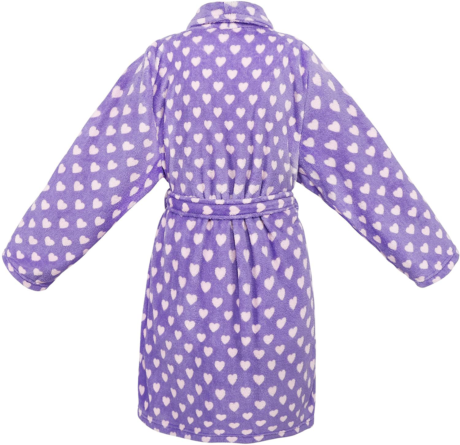 Kids Girls Boys Soft Plush Cover up with Long Sleeve Two Pockets Apparel & Accessories > Clothing > Sleepwear & Loungewear > Robes Kylie Max   