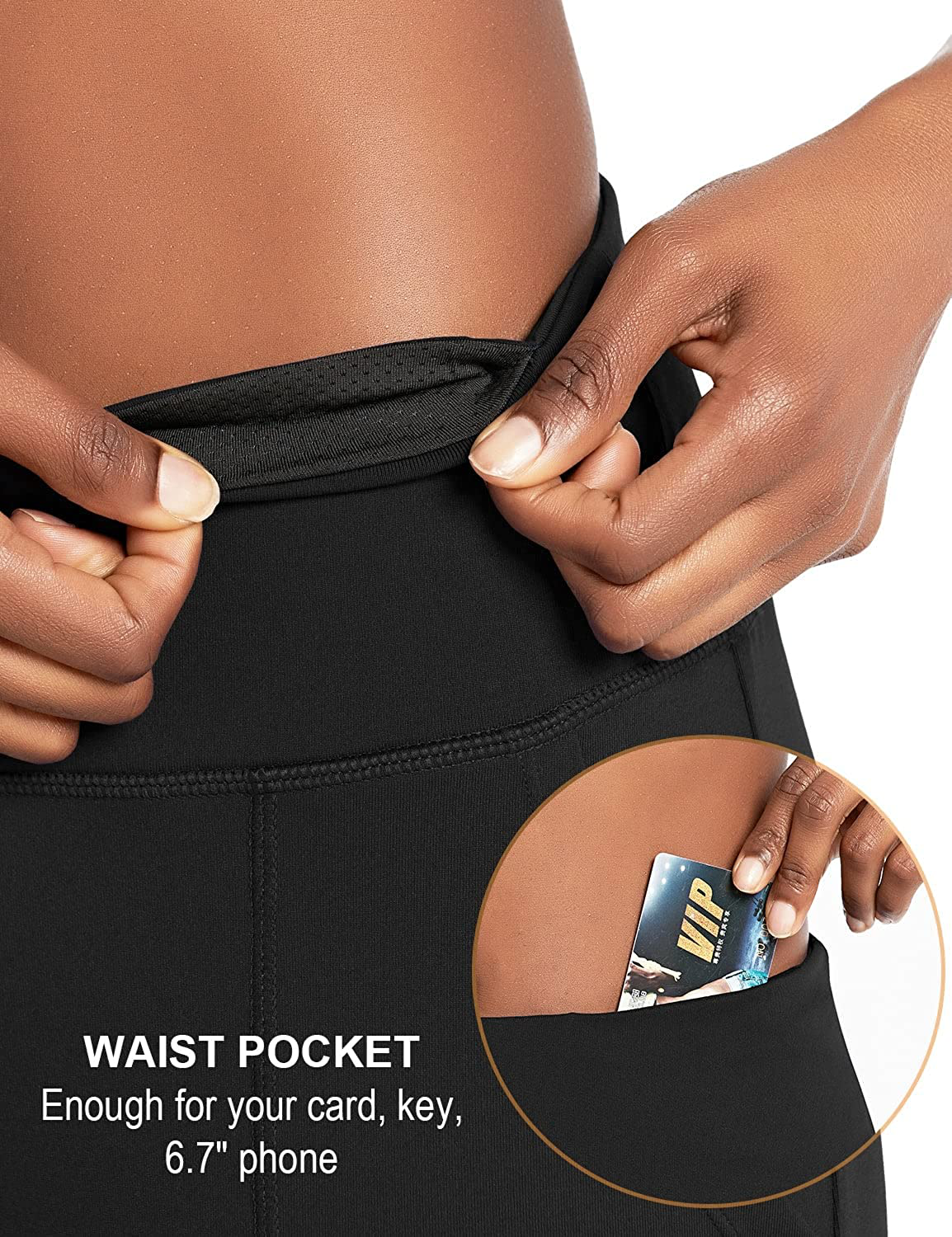 BALEAF Women'S 7" Athletic Long Shorts High Waisted Running Bermuda Shorts with Pockets Apparel & Accessories > Clothing > Shorts Kylie Max   