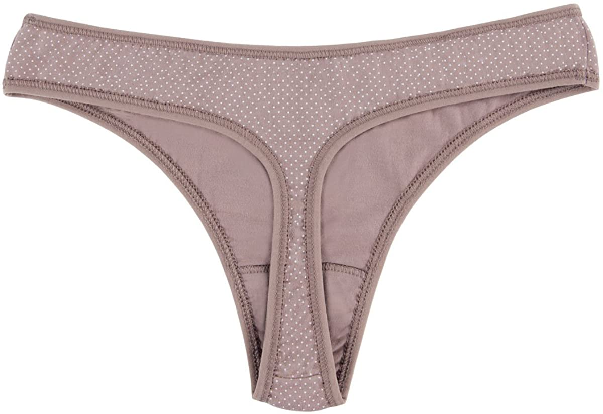 Knitlord 6 Pack Women'S Thongs Underwear Cotton Breathable Panties Hipster Bikini Apparel & Accessories > Clothing > Underwear & Socks > Underwear KNITLORD   