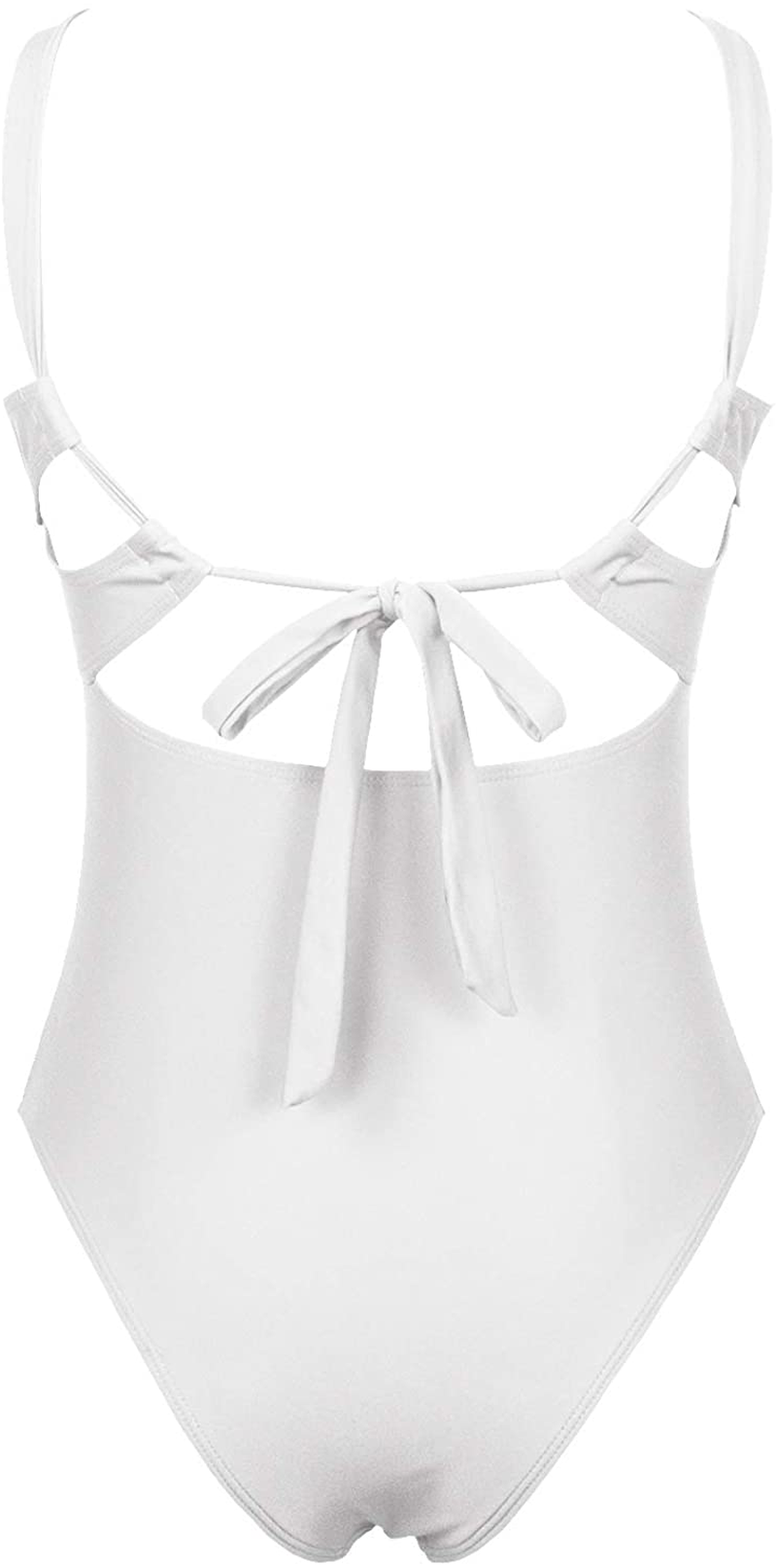 Ioiom Women'S Sexy Front Cross One Piece Swimsuits High Waisted Tummy Control Bathing Suits Apparel & Accessories > Clothing > Swimwear Kylie Max   