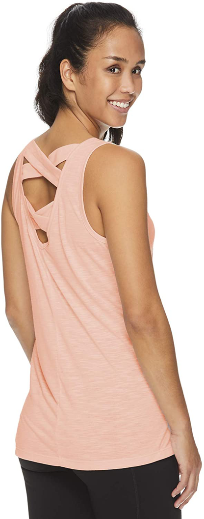 Gaiam Women'S Open Back Yoga Tank Top - Sleeveless Racerback Workout & Gym Shirt Apparel & Accessories > Clothing > Activewear Kylie Max   