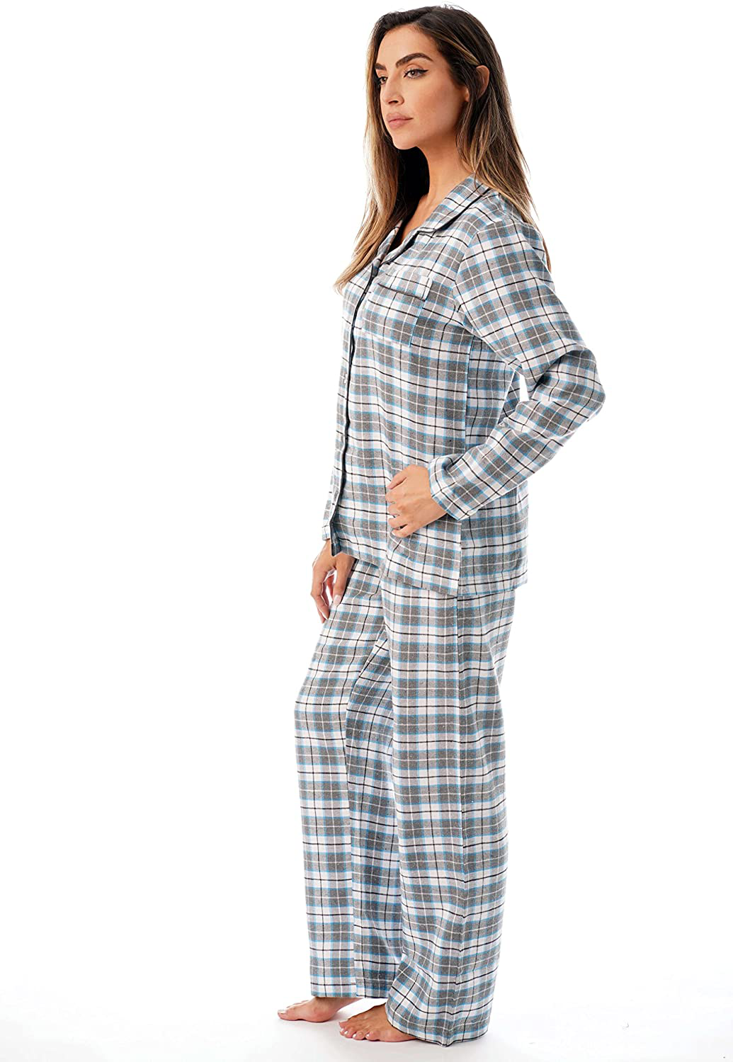 Just Love Long Sleeve Flannel Pajama Sets for Women Apparel & Accessories > Clothing > Sleepwear & Loungewear > Pajamas Just Love   