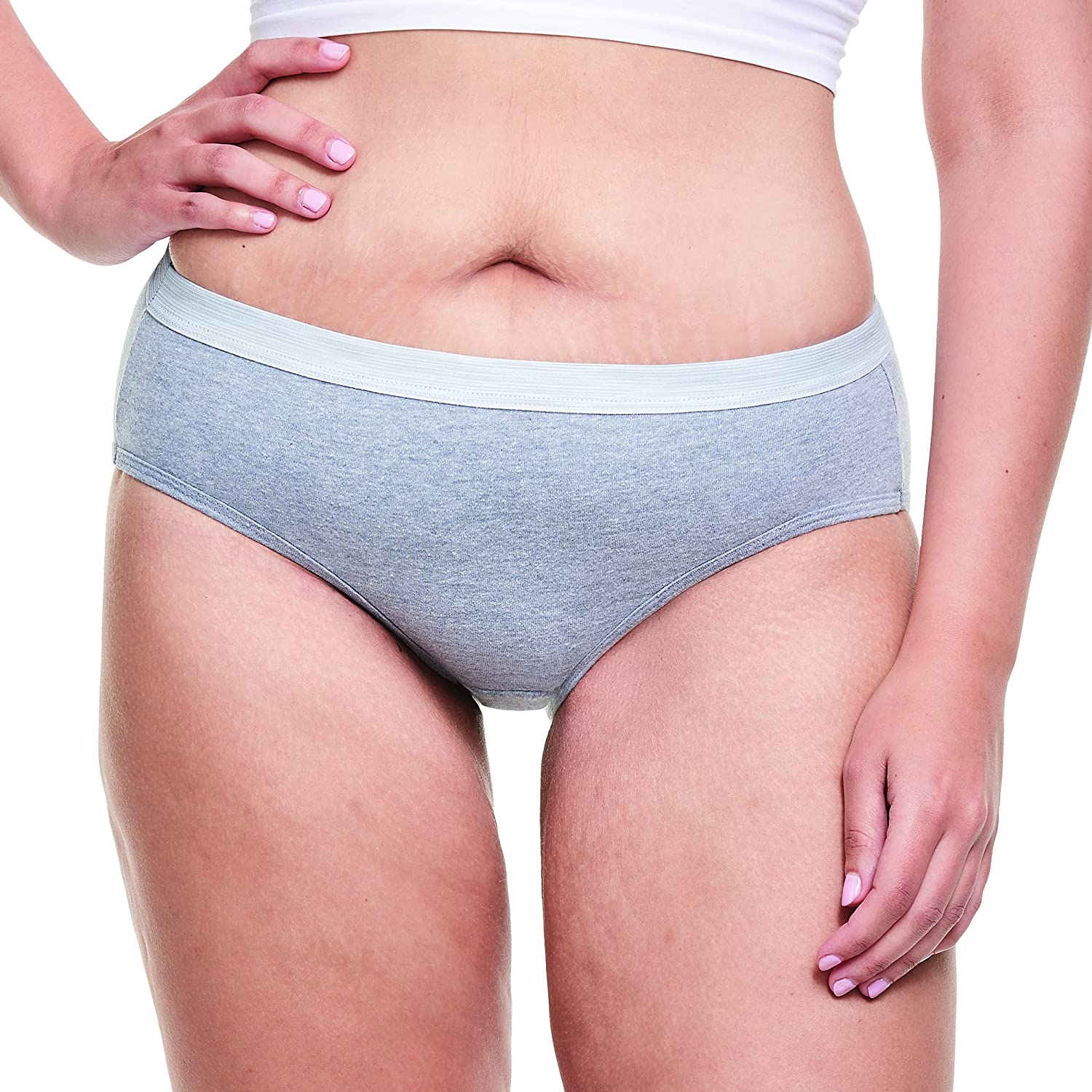 Hanes Women'S Sporty Cotton Hipster Underwear, Available in Multiple Pack Sizes Apparel & Accessories > Clothing > Underwear & Socks > Underwear Hanes   