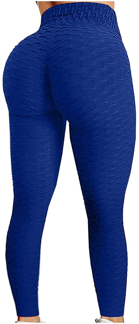 Burband Womens Anit Cellulite Texutred Booty Shaping Leggings Seamless Scrunch Butt Lifting Tummy Control Yoga Biker Pants Apparel & Accessories > Clothing > Underwear & Socks > Shapewear Burband   