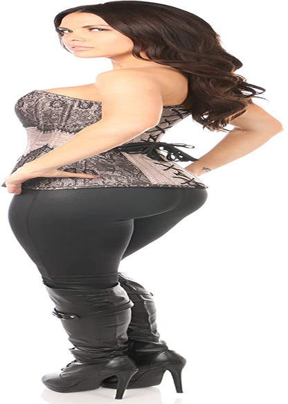 Daisy Corsets Women'S Top Drawer Brocade Steel Boned Corset Apparel & Accessories > Clothing > Underwear & Socks > Lingerie Daisy corsets   