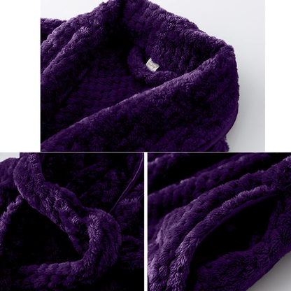 DUSISHIDAN Women Men Matching Winter Fur Bathrobes 1506 Apparel & Accessories > Clothing > Sleepwear & Loungewear > Robes Kylie Max   
