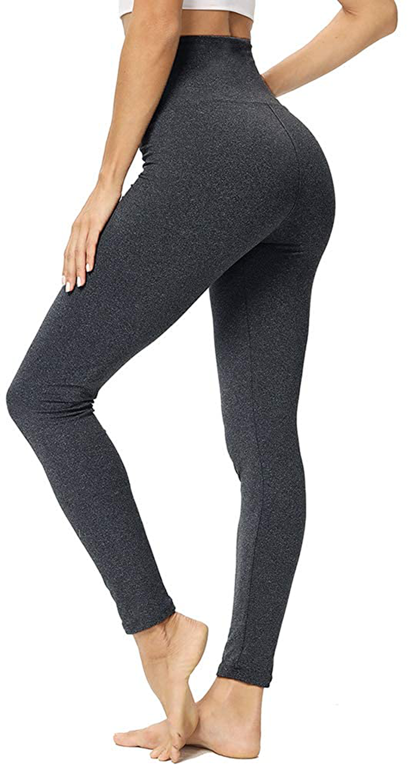 Gayhay High Waisted Leggings for Women - Soft Opaque Slim Tummy Control Printed Pants for Running Cycling Yoga Apparel & Accessories > Clothing > Activewear Gayhay Heather Grey Small-Medium 