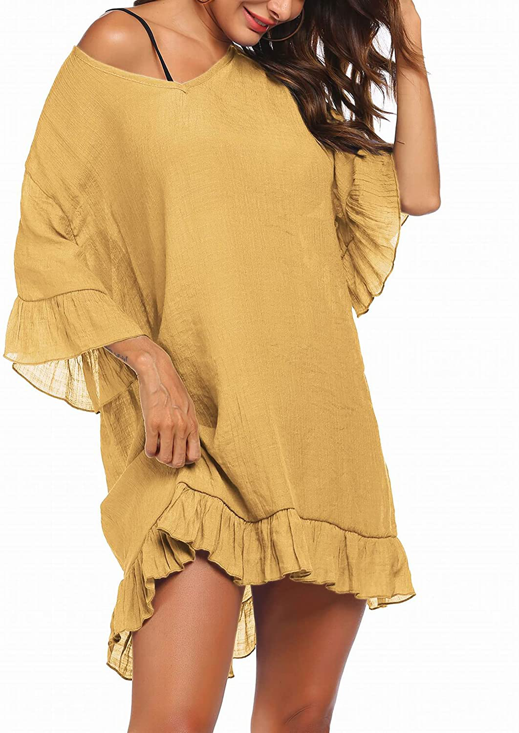 Ekouaer Swimsuit Cover Ups for Women, Bathing Suit Coverups Beach Cover Dresses Resort Wear S-XXL Apparel & Accessories > Clothing > Swimwear Kylie Max   