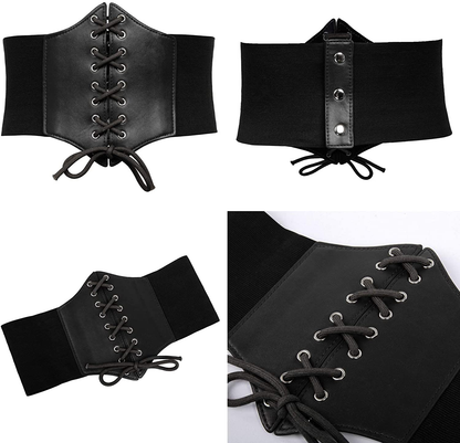 GRACE KARIN Lace-Up Cinch Belt Tied Corset Elastic Waist Belt Apparel & Accessories > Clothing Accessories > Belts GRACE KARIN   
