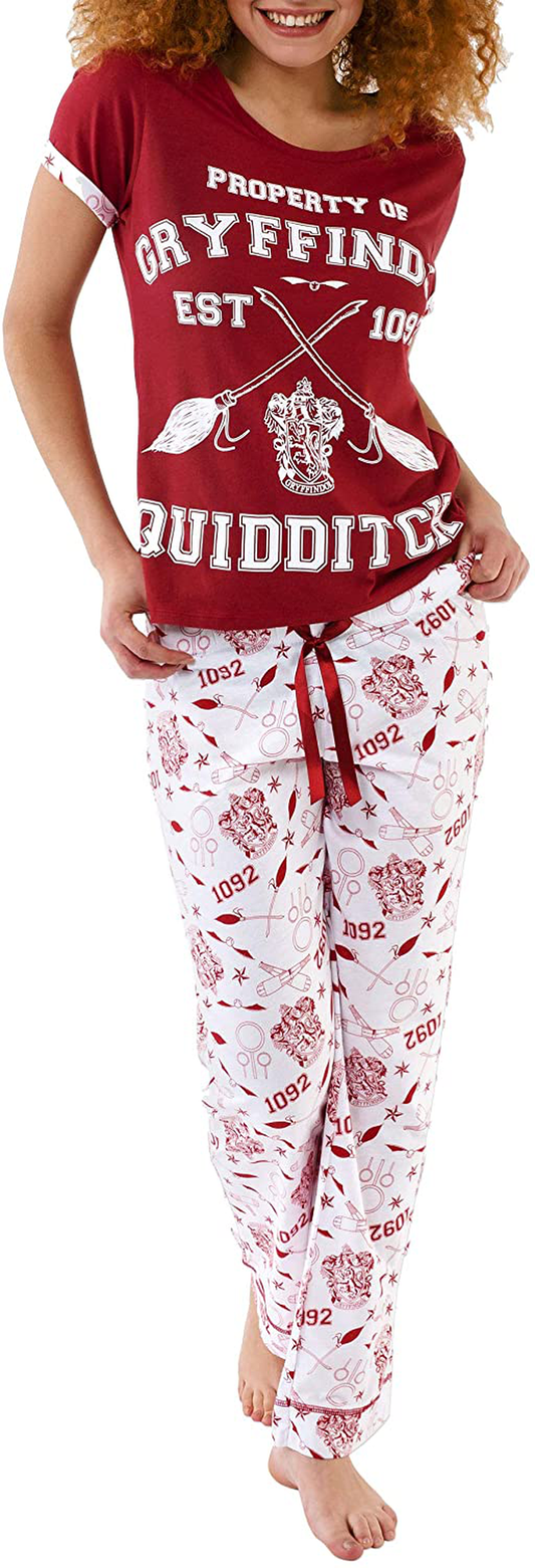 Harry Potter Womens Quidditch Pajamas Apparel & Accessories > Clothing > Sleepwear & Loungewear > Pajamas Harry Potter Large  
