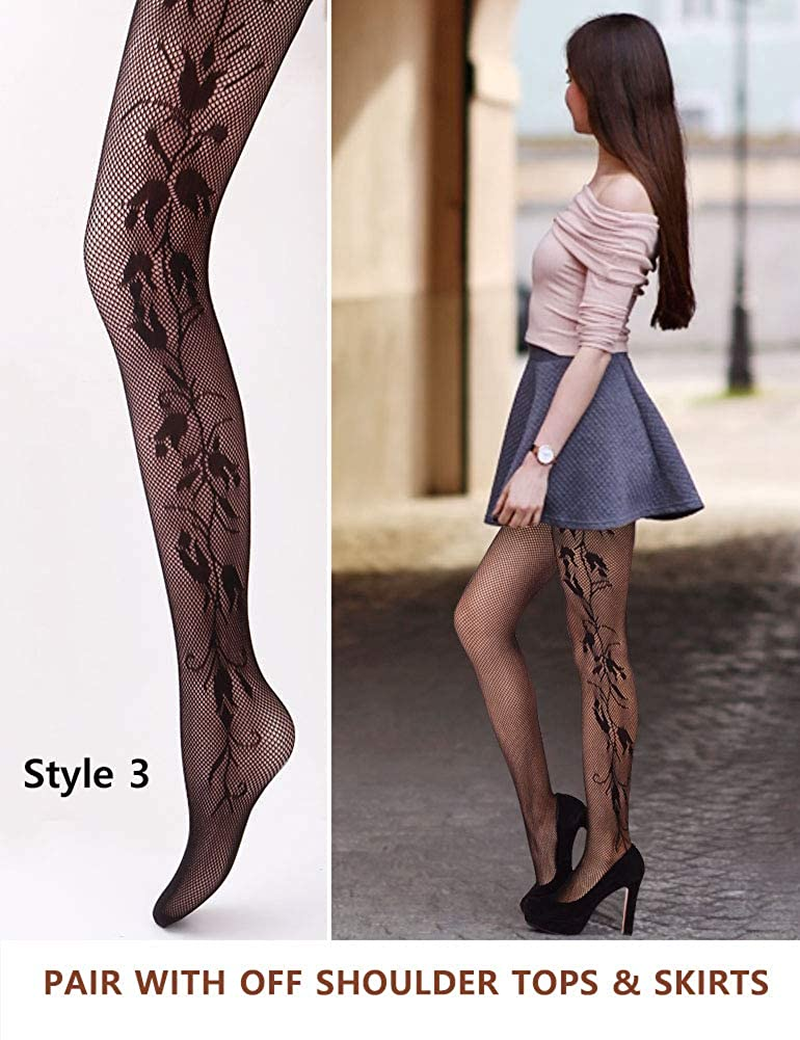 VERO MONTE Women Patterned Fishnets Tights Small Hole Thigh High Sexy Stockings Apparel & Accessories > Clothing > Underwear & Socks > Shapewear VERO MONTE   